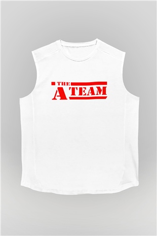 A-Team Beyaz Unisex Kolsuz Tişört
