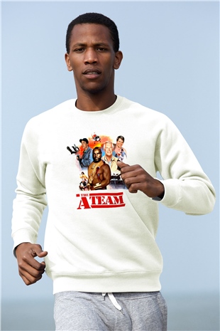A-Team Beyaz Unisex Sweatshirt