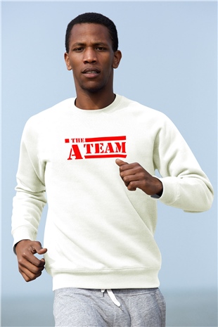 A-Team Beyaz Unisex Sweatshirt