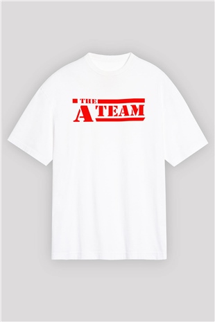 A-Team Beyaz Oversize Tişört Oversize T-shirt