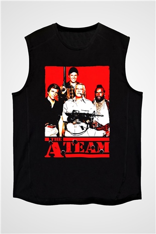 A-Team Siyah Unisex Kolsuz Tişört