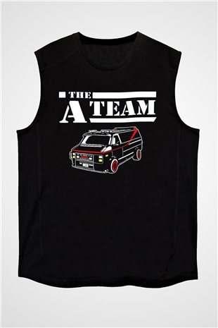 A-Team Siyah Unisex Kolsuz Tişört