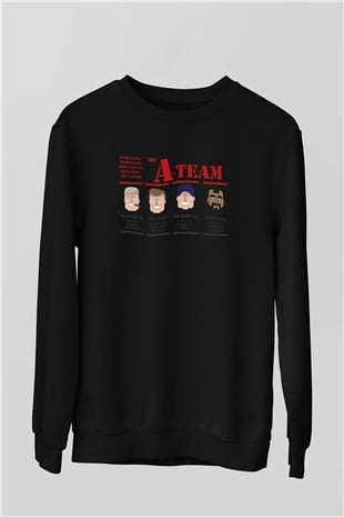 A-Team Siyah Unisex Sweatshirt