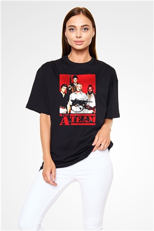 A-Team Siyah Oversize Tişört Oversize T-shirt