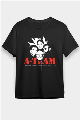A-Team Siyah Unisex Tişört T-Shirt