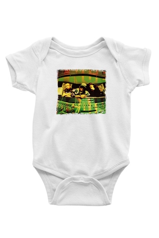 A Tribe Called Quest Baskılı Beyaz Unisex Bebek Body - Zıbın