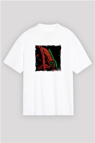 A Tribe Called Quest Baskılı Oversize Beyaz Tişört