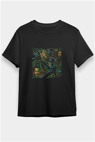 A Tribe Called Quest Baskılı Unisex Siyah Tişört