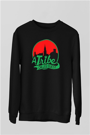 A Tribe Called Quest Baskılı Unisex Siyah Sweatshirt