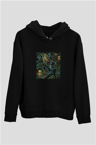 A Tribe Called Quest Baskılı Unisex Siyah Hoodie