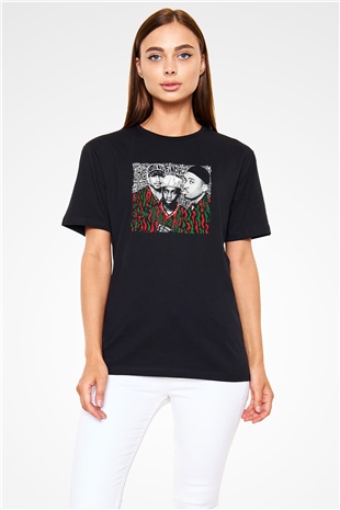 A Tribe Called Quest Baskılı Unisex Siyah Tişört - Tshirt