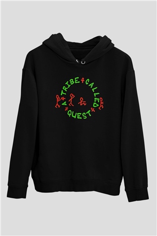 A Tribe Called Quest Baskılı Unisex Siyah Hoodie