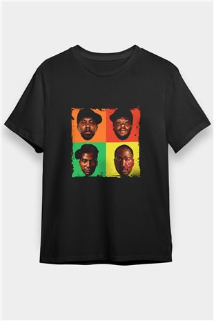 A Tribe Called Quest Baskılı Unisex Siyah Tişört