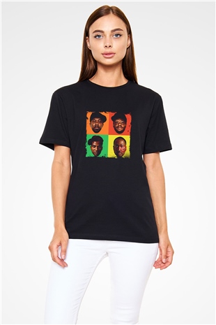 A Tribe Called Quest Baskılı Unisex Siyah Tişört