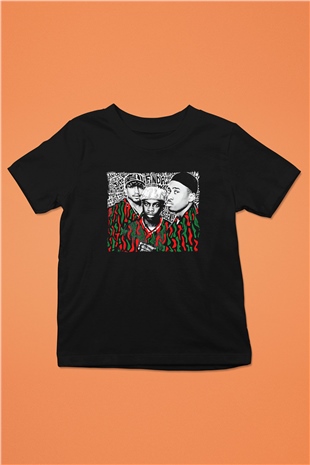 A Tribe Called Quest Baskılı Unisex Siyah Çocuk Tişört - Tshirt