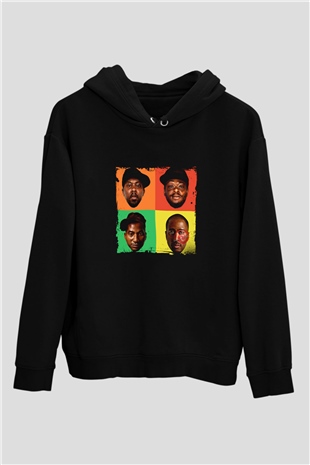 A Tribe Called Quest Baskılı Unisex Siyah Hoodie