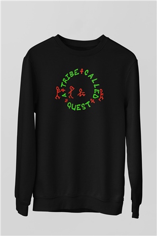 A Tribe Called Quest Baskılı Unisex Siyah Sweatshirt