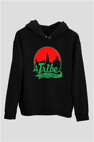 A Tribe Called Quest Baskılı Unisex Siyah Hoodie