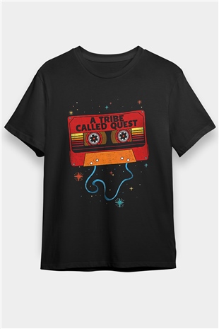 A Tribe Called Quest Baskılı Unisex Siyah Tişört - Tshirt
