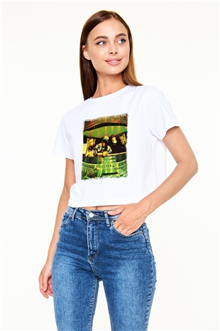 A Tribe Called Quest Beyaz Croptop Tişört