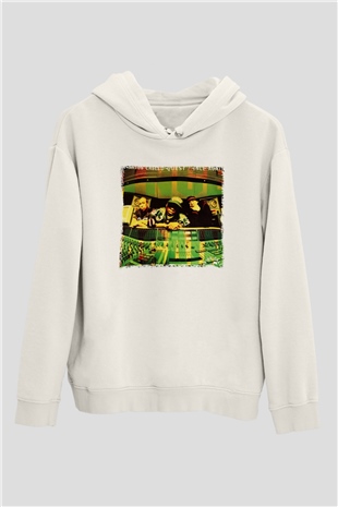 A Tribe Called Quest Beyaz Unisex Kapşonlu Sweatshirt