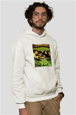 A Tribe Called Quest Beyaz Unisex Kapşonlu Sweatshirt