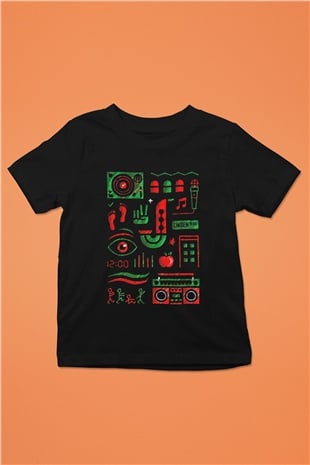 A Tribe Called Quest Siyah Unisex Çocuk Tişört
