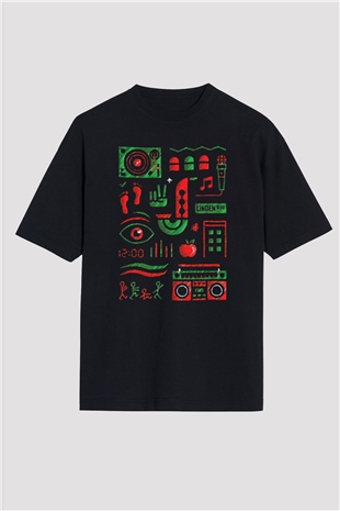 A Tribe Called Quest Siyah Oversize Tişört Oversize T-shirt - TişörtFabrikası