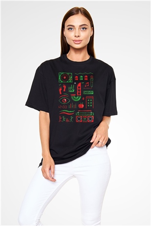 A Tribe Called Quest Siyah Oversize Tişört Oversize T-shirt - TişörtFabrikası