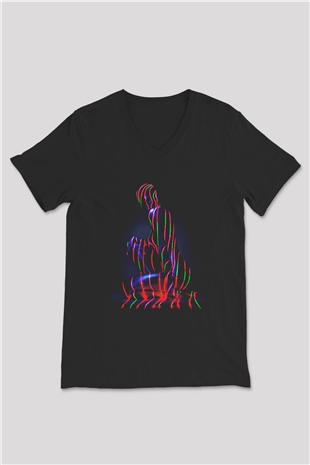 A Tribe Called Quest Siyah Unisex V Yaka Tişört T-Shirt