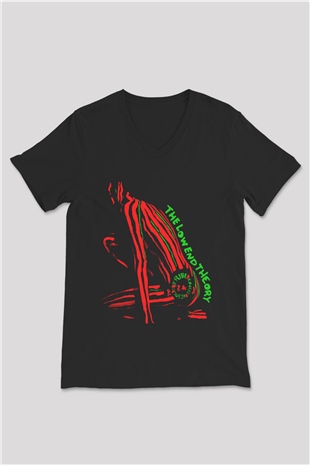 A Tribe Called Quest Siyah Unisex V Yaka Tişört T-Shirt