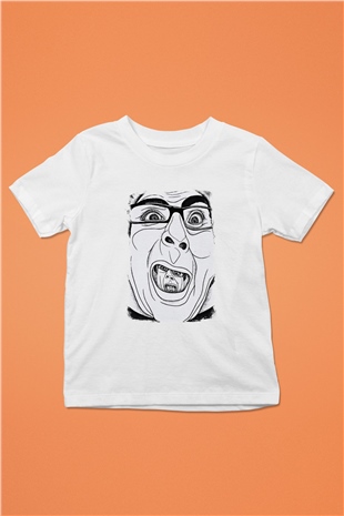 A Wilhelm Scream Baskılı Unisex Beyaz Çocuk Tişört
