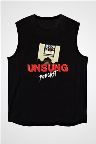 A Wilhelm Scream Baskılı Unisex Siyah Kolsuz Tişört