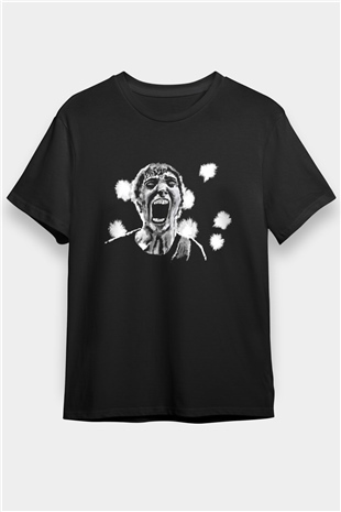 A Wilhelm Scream Baskılı Unisex Siyah Tişört