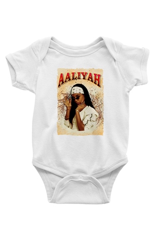 Aaliyah Beyaz Bebek Body - Zıbın