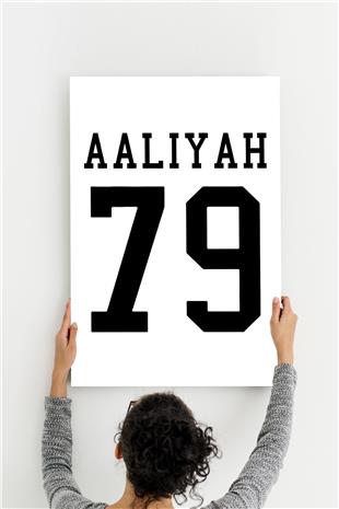 Aaliyah Desenli Ahşap Mdf Tablo 40 cm x 60 cm