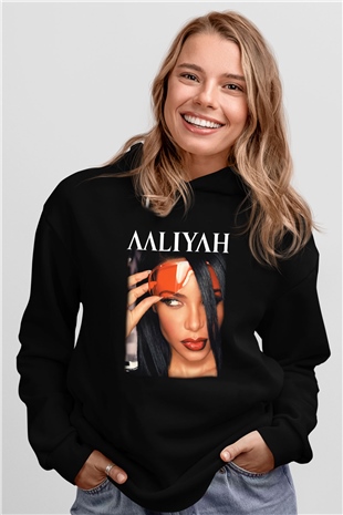 Aaliyah Siyah Unisex Hoodie