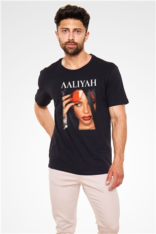 Aaliyah Siyah Unisex Tişört T-Shirt - TişörtFabrikası