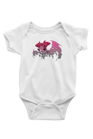Aatrox James Baskılı Beyaz Unisex Bebek Body - Zıbın