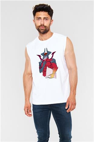Aatrox James Baskılı Beyaz Unisex Kolsuz Tişört - Tshirt