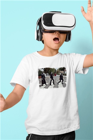 Abbath Baskılı Unisex Beyaz Çocuk Tişört