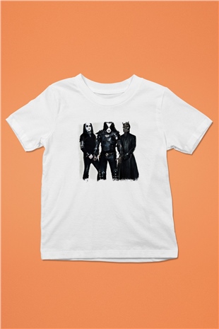 Abbath Baskılı Unisex Beyaz Çocuk Tişört