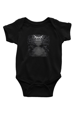 Abbath Baskılı Unisex Siyah Bebek Body - Zıbın