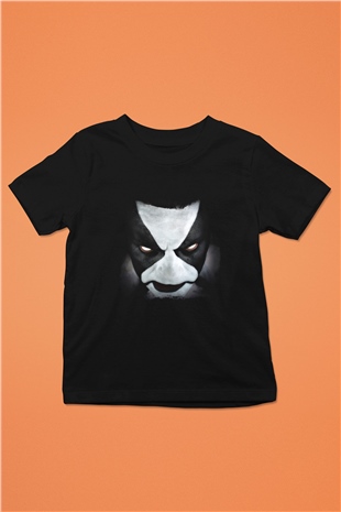 Abbath Baskılı Unisex Siyah Çocuk Tişört