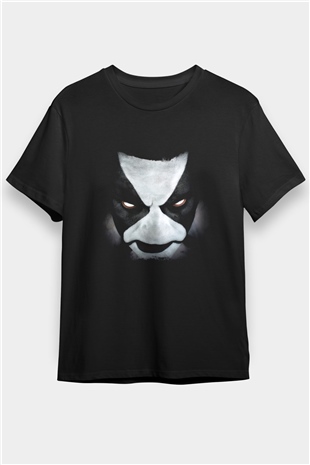 Abbath Baskılı Unisex Siyah Tişört