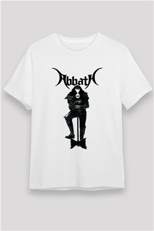 Abbath Beyaz Unisex Tişört T-Shirt - TişörtFabrikası