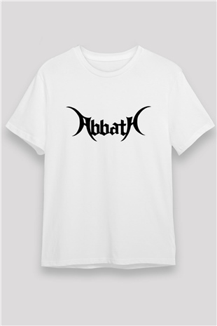 Abbath Beyaz Unisex Tişört T-Shirt - TişörtFabrikası