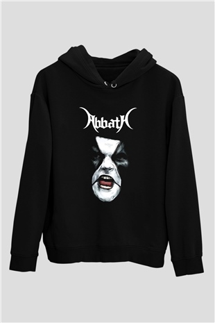Abbath Siyah Unisex Hoodie