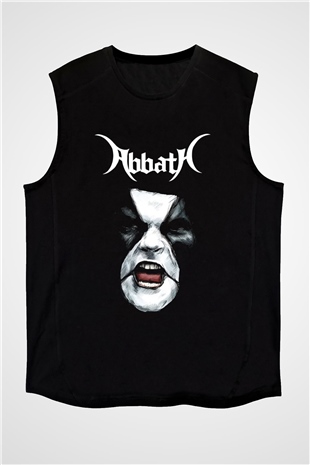 Abbath Siyah Unisex Kolsuz Tişört