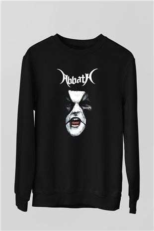 Abbath Siyah Unisex Sweatshirt